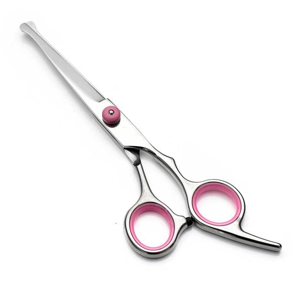 Classic cute pink 6 inch 440c cut hair scissors thinning shears hair makas  cutting barber tools