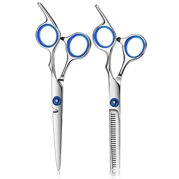 Hair Cutting Scissors Set 6.5 Inch - Hair Thinning Scissor & Hair Cutting Shears , Texturizing and Precision Cutting Scissor for Salon & Home Use