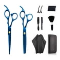 thumbnail image 1 of Hair Cutting Scissors Set Hairdressing Shears Kit 10 PCS Professional Haircut Scissors Kit with Hair Cutting Scissors, Thinning Shears, Multi Use Haircut Kit for Home Salon Barber, 1 of 1