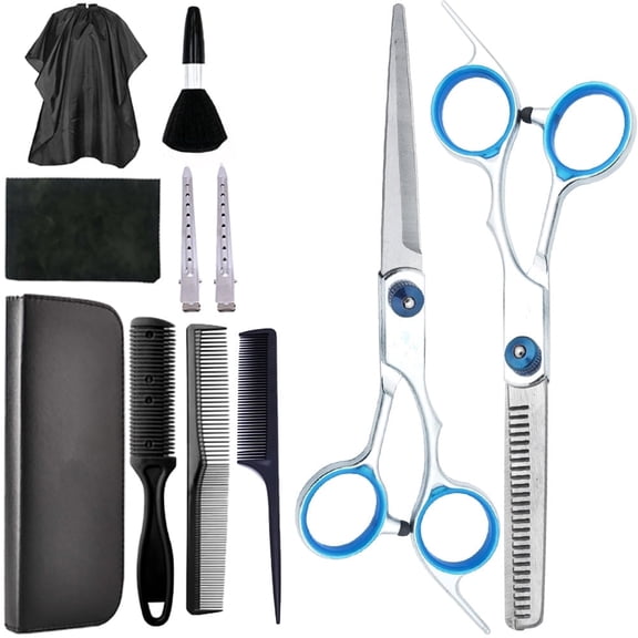 Hair Cutting Scissors Set - Professional Stainless Steel Shears Set for Family Grooming & Pet Care