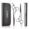 thumbnail image 1 of Hair Cutting Scissors Shears/Thinning/Set, CIICII 8 Pcs Professional Hairdressing Scissors Set-Silver, 1 of 8