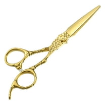 Hair Cutting Scissors Stainless Steel Razor Hair Trimming Scissors 6.9Inches Long Gold Tone