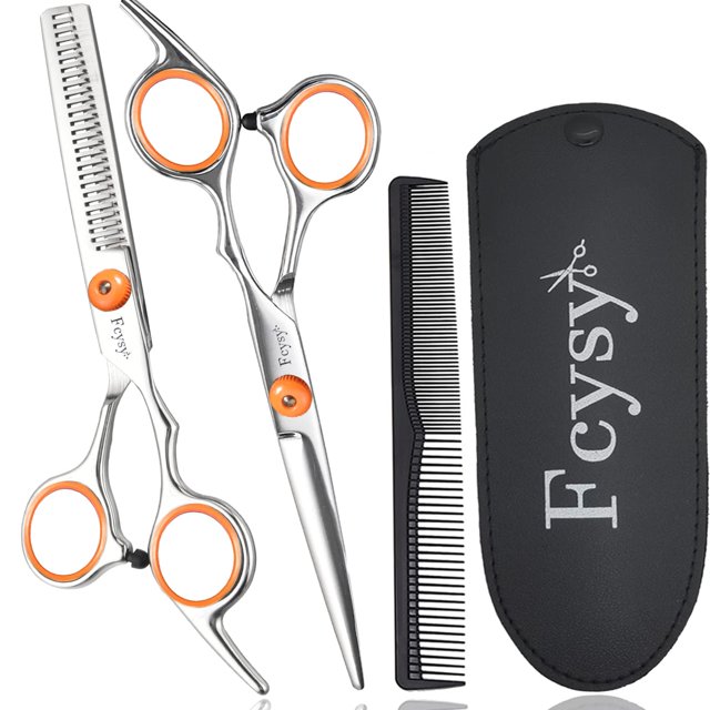 Hair Cutting Scissors Thinning Scissors Set, Fcysy Professional Hair