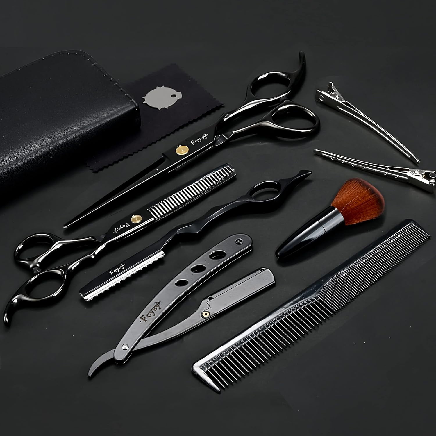 Hair Cutting Scissors Thinning Shears Kit for Haircutting, Fcysy