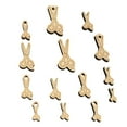 thumbnail image 1 of Hair Cutting Scissors Wood Mini Charms Shapes DIY Craft Jewelry - No Hole - 12mm (26pcs), 1 of 7