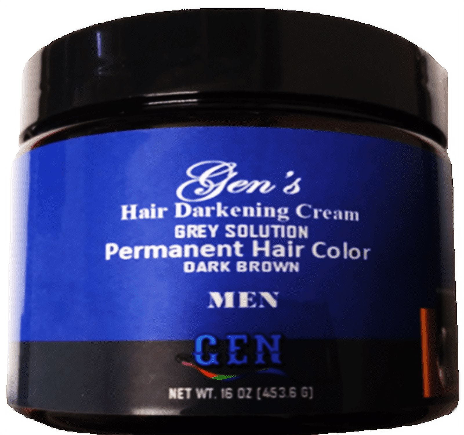 Hair Darkener for Men. GEN's Hair Darkening Cream for Men. Dark Brown