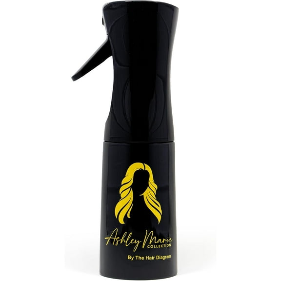 The Hair Diagram Fine Mist Spray Bottle for Hair 200ml/6.8oz - Continuous Fine Mist Sprayer for Hairstyling, Watering Plants, Refreshing Face, & More - Easy To Refill & Travel-Friendly Mister Bottle