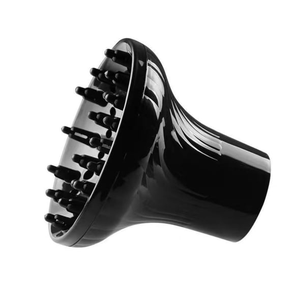 Hair Diffuser Attachment for Hair Dryers, Wenini Adjustable Hair Diffuser for Curly Wavy Hair Styling, Heat Resistant Hair Dryer Diffuser for Defined Curls Frizz Control with Universal Fit, Black