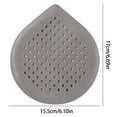 thumbnail image 1 of Hair Drain Catcher,Water Drop ShapeDrain Cover for Shower Silicone Hair Stopper with Suction Cup,Easy to Install Suit for Bathroom, Bathtub, Kitchen, 1 of 2