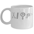 thumbnail image 1 of Hairstylist Tools Design - Hair Dresser - 11 oz Ceramic Coffee Mug, 1 of 4