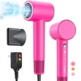 thumbnail image 1 of Hair Dryer, 110000 RPM Ionic Travel Blow Dryer Hair Care Fast Drying Gifts for Women, Pink, 1 of 8
