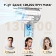 thumbnail image 1 of Hair Dryer 130000RPM High-Speed Brushless Motor Blow Dryer for Fast Drying with Negative Ions and Fragrance Capsule Blue, 1 of 6
