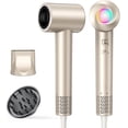 thumbnail image 1 of Hair Dryer, 160,000 RPM Ionic Blow Dryer with Diffuser, Professional Hairdryer for Drying, 500 Million Negative Ions, Low Noise Compact Hair Blow Dryer for Hair Types,, 1 of 6