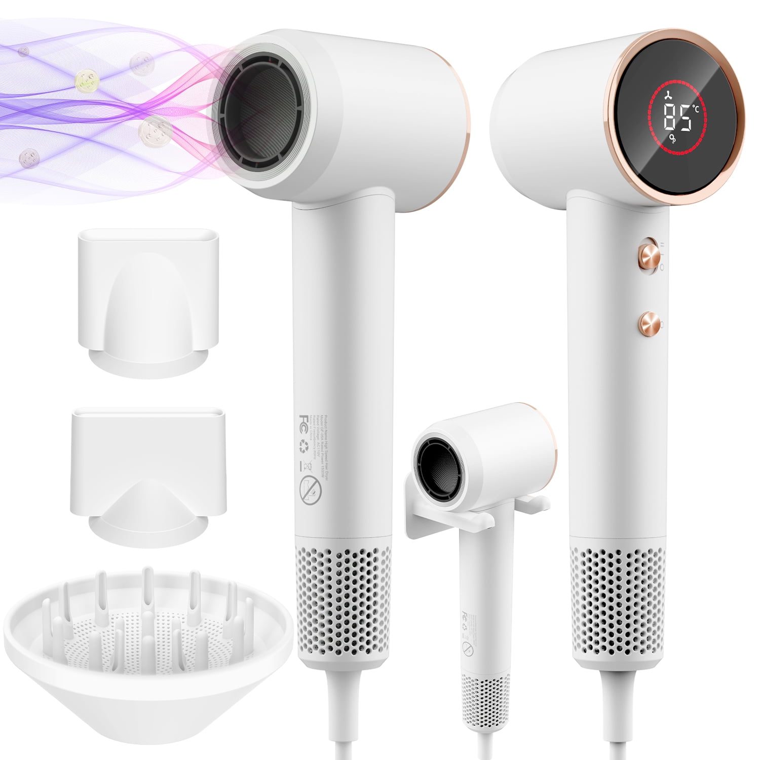 Hair Dryer, 160000 RPM Professional High-Speed Blow Dryer 200