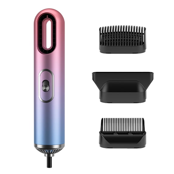 Xylobyte Hair Dryer, 800W Fast Drying Low Noise Blow Dryer, hair dryer brush with 3 Attachments for Home Salon Travel, Gradient Color