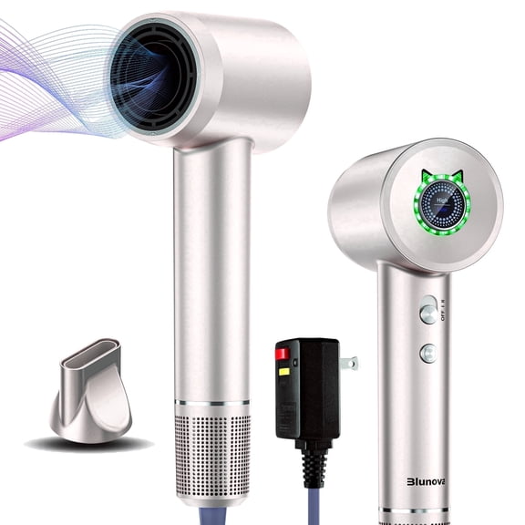Sentryse Ionic Hair Dryer, 110,000 RPM Fast Drying Blow Dryer, Quiet Lightweight Design, 4 Heat Modes, Negative Ion Care, Concentrator Nozzle
