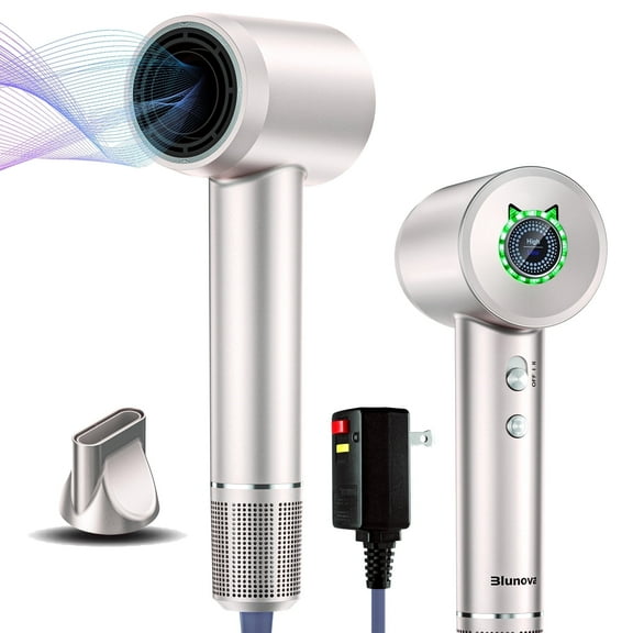 Ionic Hair Dryer, High-Speed 110,000 RPM Blow Dryer, 200 Million Negative Ions for Frizz-Free Fast Drying, Lightweight Quiet Professional Hair Dryer for Curly & Straight Hair, Gift Ready