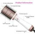 thumbnail image 1 of Hair Dryer Brush, 4-in-1, Hot Air Brush, One Step Volume, Hair Dryer Brush, Quick Dry & Straightening Comb, Ceramic Coating with Cleaning Claw White, 1 of 6