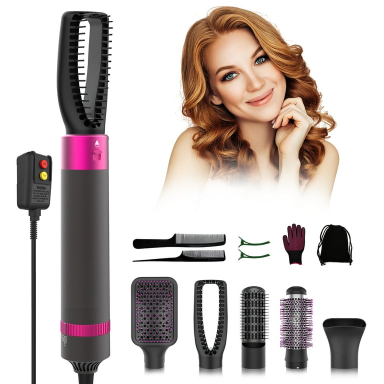 Hair Dryer Brush in with Wavy Curling Comb, Blow Dryer