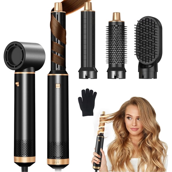 Hair Dryer Brush 5 in 1, Hot Air Brush Air Curler, Air Styler Hair Styler Without Heat , Multistyler Blow Dryer Brush, Hair Styling Tools for Drying,Curl,Volumize and Straighten