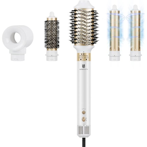 Hair Dryer Brush 5 in 1 One Step Professional Hot Air Brush Set for Fast Drying, Curling Drying, Straightening Combing,Hair Styler 110000 RPM