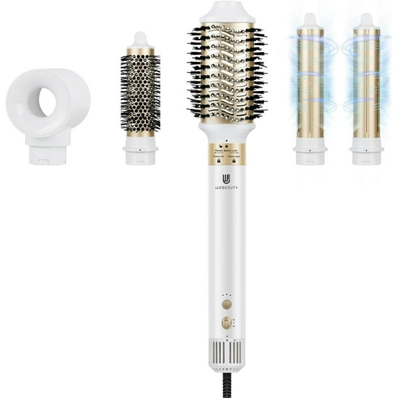 Hair Dryer Brush 5 in 1 One Step Professional Hot Air Brush Set for Fast Drying, Curling Drying, Straightening Combing,Hair Styler 110000 RPM