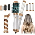 thumbnail image 1 of Hair Dryer Brush, 6 in 1 Upgrade Detachable Blow Dryer Air Styler Wrap Curler, Hot Air Brush Curly Twist Curling Iron, Travel Hair Styling Tool Negative Ion Blow Dryer Hot Styler, 1 of 2