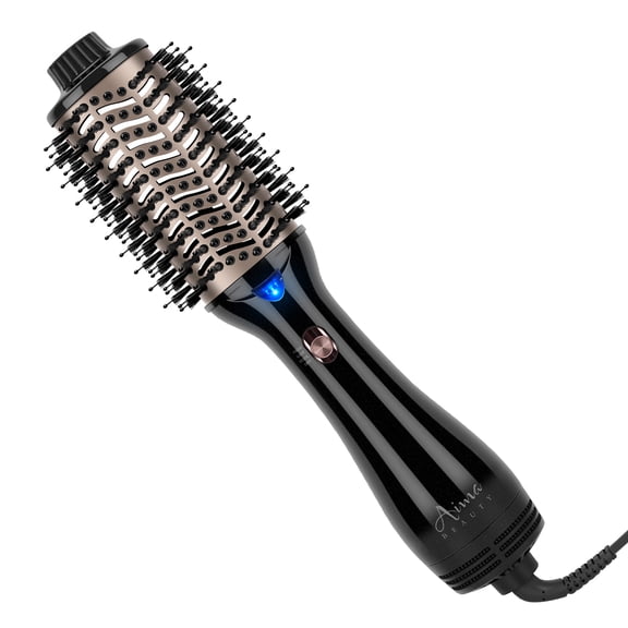 Hair Dryer Brush, Aima Beauty 4 in 1 Blow Dryer Brush and Styler Volumizer, Ceramic Hot Air Brush for All Hair Types, Gift for Women, Black
