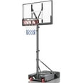 thumbnail image 1 of Basketball Hoop,Portable Basketball Hoop System for Outdoor, Adjustable Height 5.7-10ft 45in Backboard Basketball Goal for Kids Teen and Adult Coal Black, 1 of 5