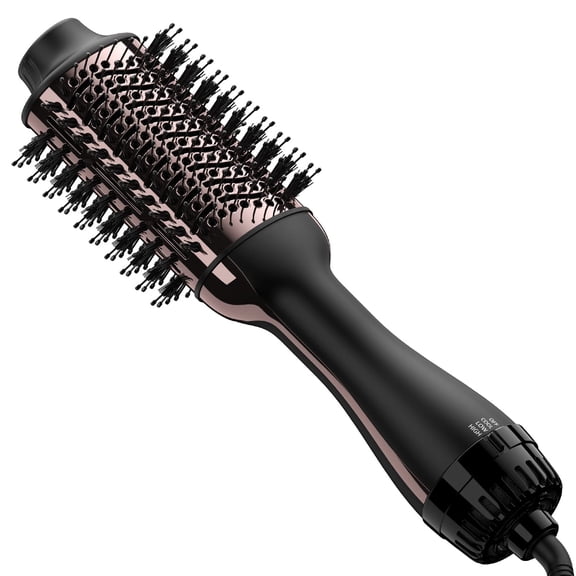 Hair Dryer Brush Blow Dryer Brush in One, Upgraded 4 in 1 Hair Dryer and Styler Volumizer with Negative Ion Anti-frizz Ceramic Titanium Barrel Hot Air Hair Straightener Brush