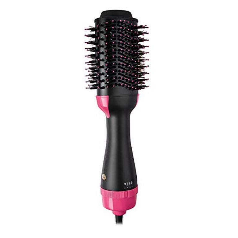 Hair Dryer Brush, Multi-functional 3-in-1 Negative Ion Hair Straightener &  Curly Hair Comb, Negative Ion Generator, Hot Air Paddle Styling Brush, Hair  Straightener Curler Styler, Anti-Scald Feature 