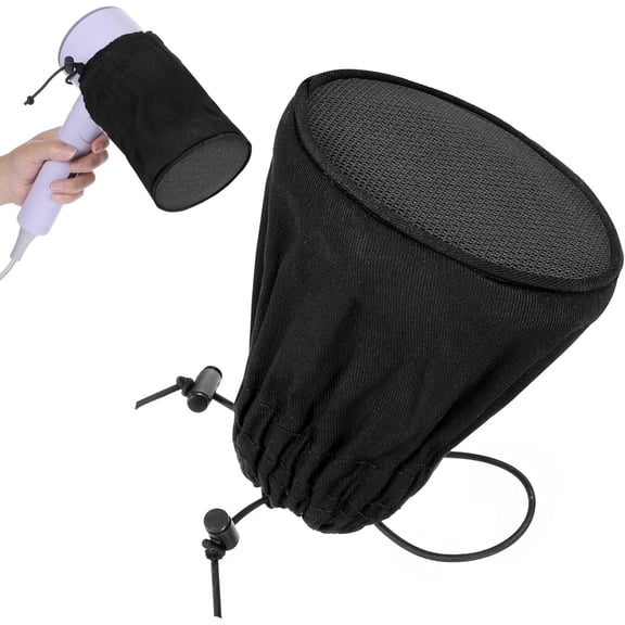 Hair Dryer Diffuser Sock, Portable Foldable Attachment for Curly Wavy Hair, Fits Most Standard Blow Dryers, Heat Protection Cap, Foldable Travel Diffuser Sock with Elastic Band