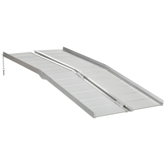 Hair Dryer HOMCOM Textured Aluminum Folding Wheelchair Handicap Ramp, 6',Hair Straightener
