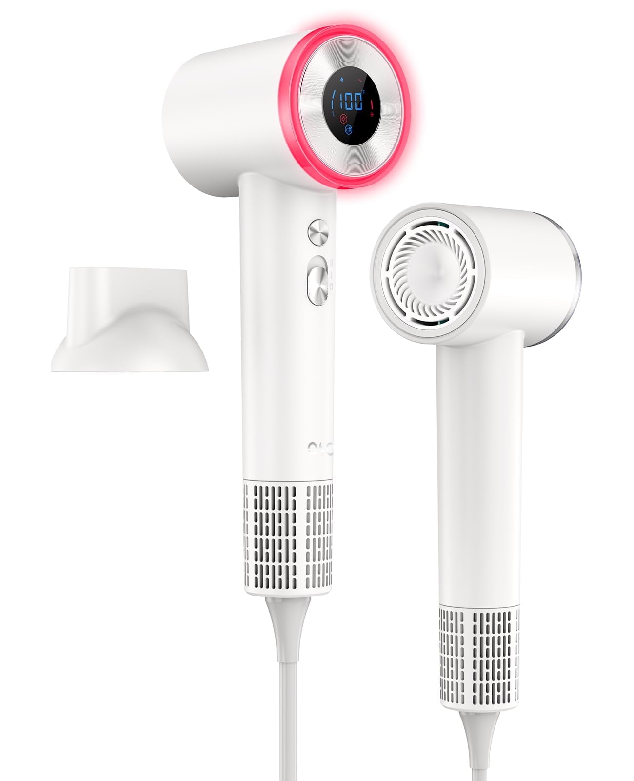 OSOU Hair Dryer, High Speed Fast Drying Hair Dryers, Negative Ionic Portable Blow Dryer with 110000 RPM Motor, Lightweight Low Noise Thermo-Control Hairdryer with Nozzle for Home, Travel