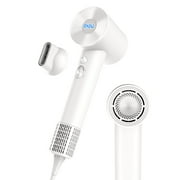 Negative Ionic Hair Dryer with 110,000 RPM Motor - High-Speed Lightweight Blow Dryer for Travel & Home Use, Fast Drying Low Noise Hair Drier with Nozzle & Diffuser, Purple