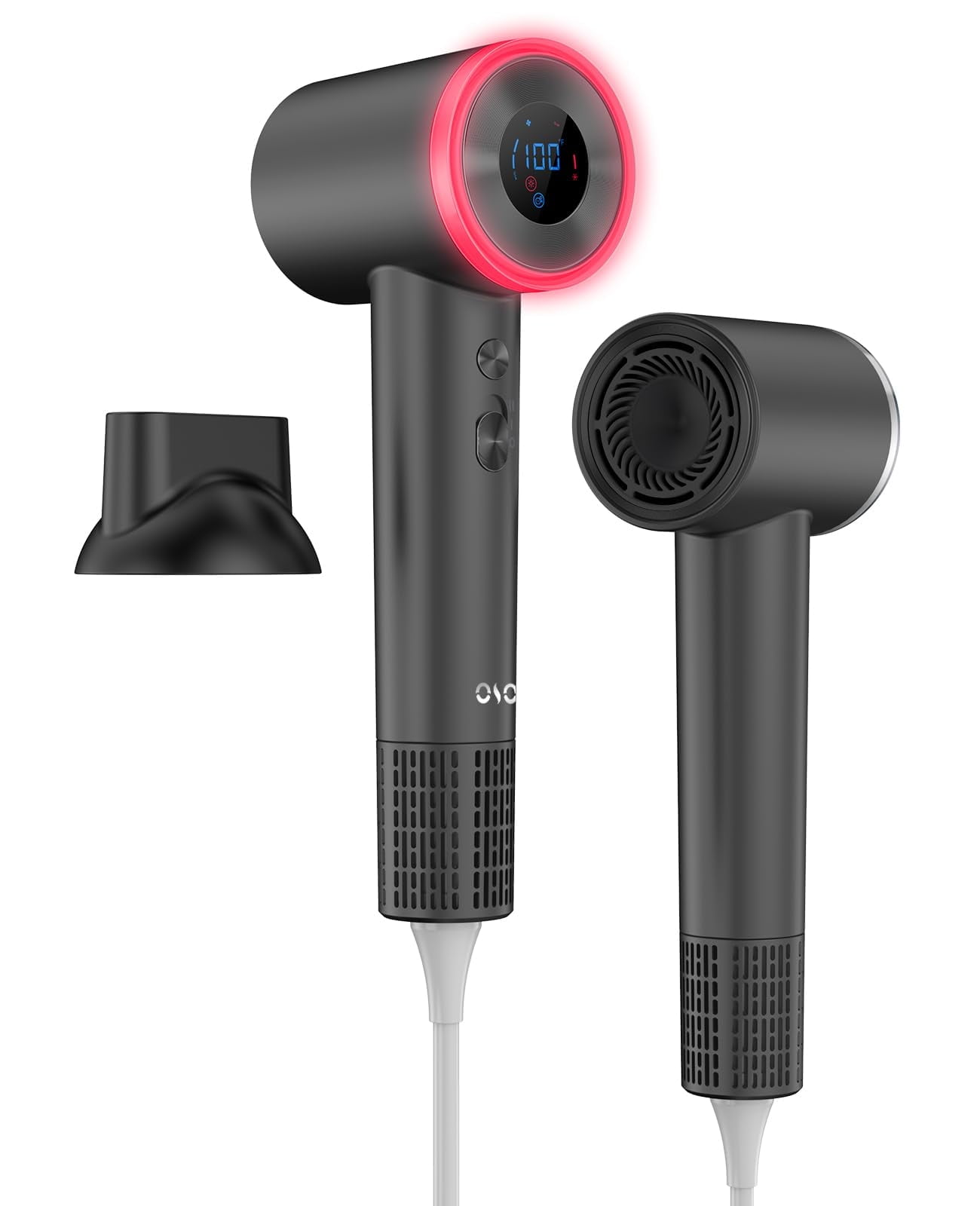 OSOU Hair Dryer, High Speed Fast Drying Hair Dryers, Negative Ionic Portable Blow Dryer with 110000 RPM Motor, Lightweight Low Noise Thermo-Control Hairdryer with Nozzle for Home, Travel