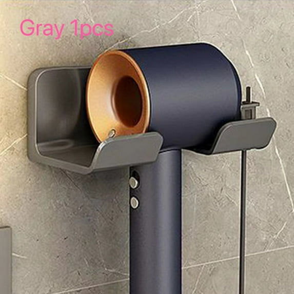 Hair Dryer Holder Hair Tool Organizer Wall Mounted Hair Dryer Hanging Rack Placement Rack Bathroom Multi-Functional Storage Rack
