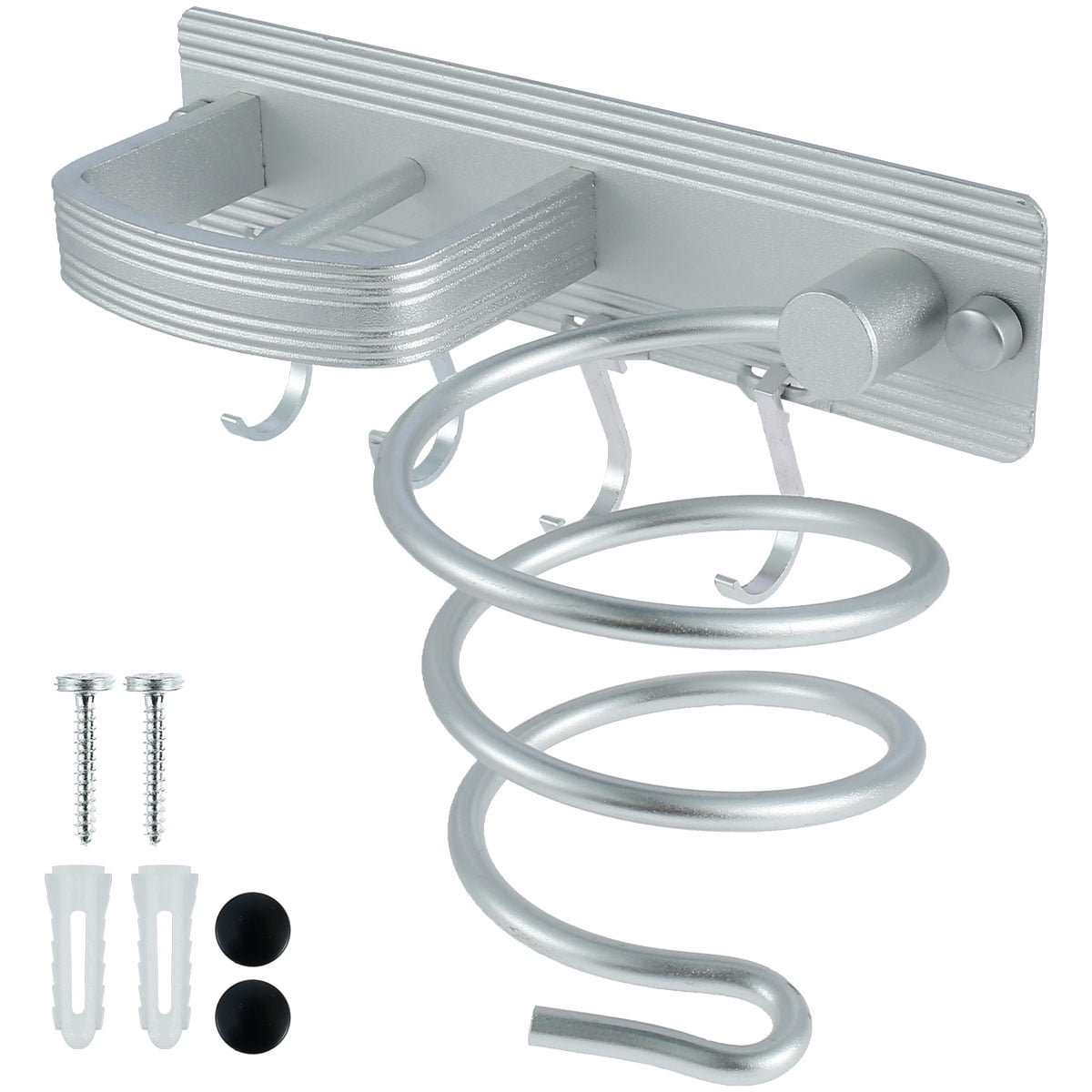 RICH-PO Wall Mount Hair Dryer Holder - Spiral Design Organizer For Blow Dryer, Curling Iron & Straightener - View #14