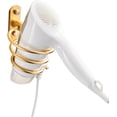 thumbnail image 1 of Hair Dryer Holder,Wall Mounted Spiral Hair Dryer Shelf,Bathroom Stainless Steel Hair Dryer Bracket,Self-Adhesive Hair Dryer Storage Rack (Gold), 1 of 15