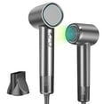 thumbnail image 1 of Hair Dryer Ionic, 160,000 RPM Hair Dryers for Women w/Ceramic Technology Nozzle for Fast Drying High Speed Blow Dryer 3-Speed Thermo Control Professional Low Noise Design for Home Travel Salon(Gray), 1 of 10
