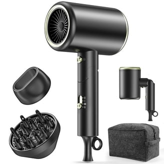 Hair Dryer,Negative Ions Blow Dryer with Nozzles&Diffuser,32000