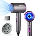 thumbnail image 1 of Hair Dryer, Kauoo 1875W Professional Ionic Blow Dryer with Diffuser&Nozzle Powerful Hot/Cool Wind Blow Dryer for Fast Drying, Gray, Gift for Christmas Day, 1 of 8