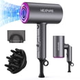 thumbnail image 1 of Hair Dryer, NEXPURE 1800W Professional Ionic Blow Dryer for Hair Care, Powerful Wind for Hair Drying, 2 Attachments, Grey, 1 of 8