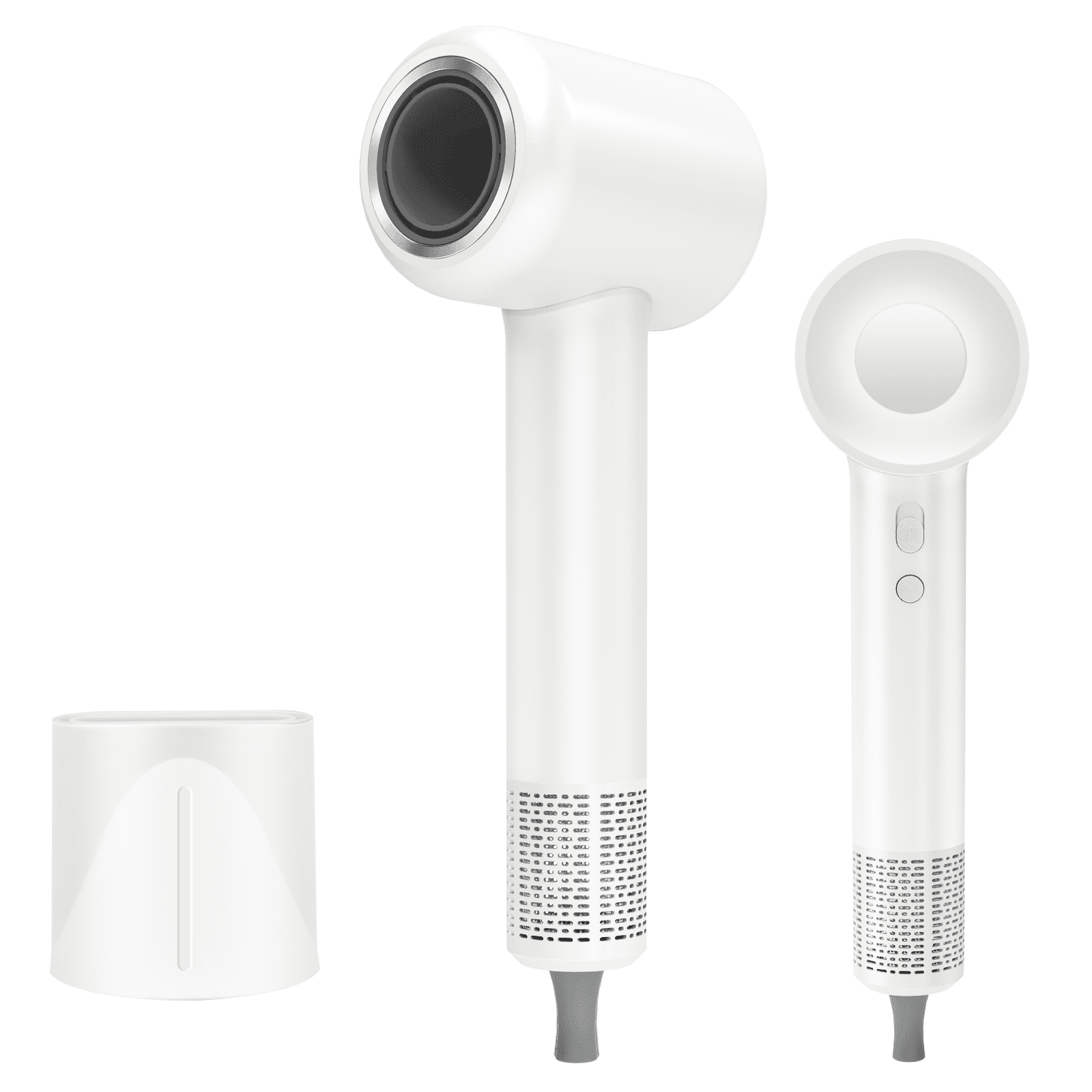 Orchidleaf Hair Dryer Negative Ionic Blow Dryer with 150000 RPM Brushless Motor for Fast Drying High Speed Lightweight Low Noise Blow Dryer with Magnetic Nozzle(White)
