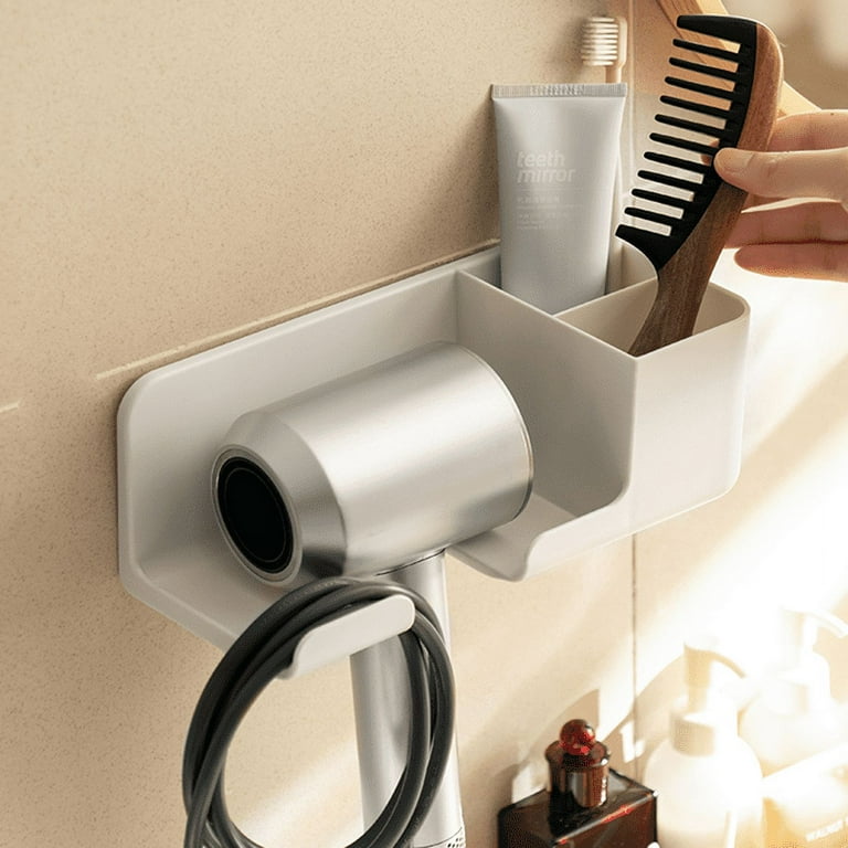 WELLAND Bathroom Organizer Desktop Storage Include Hair Dryer Rack wit -  Welland Store