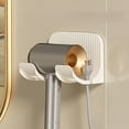 thumbnail image 1 of Hair Dryer Rack Wall Mounted, Adhesive Bathroom Hair Dryer Holder, No Drill Blow Dryer Storage with Cord Management, Traceless Sticker Mount for Bathroom Organization, 1 of 8