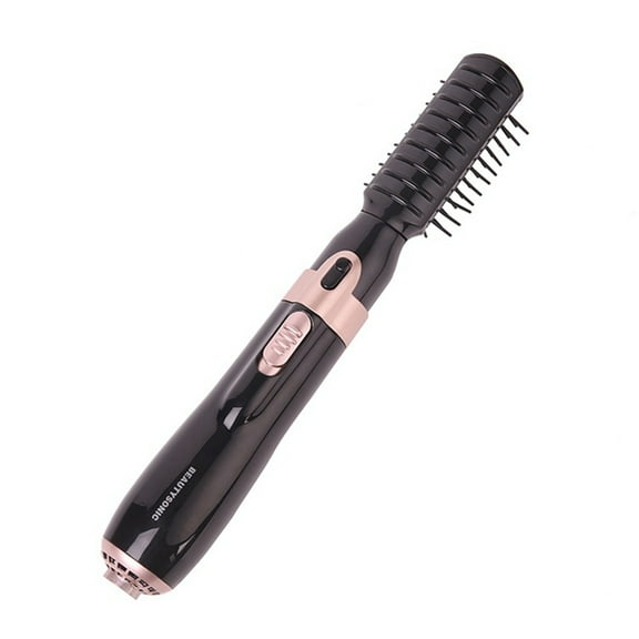 Hair Dryer and Styler, Auto Rotate De Brush with 4 Attachments for Blow Drying, Straightening, and Volume, 550W, 2 Rotation Directions, Anion Technology