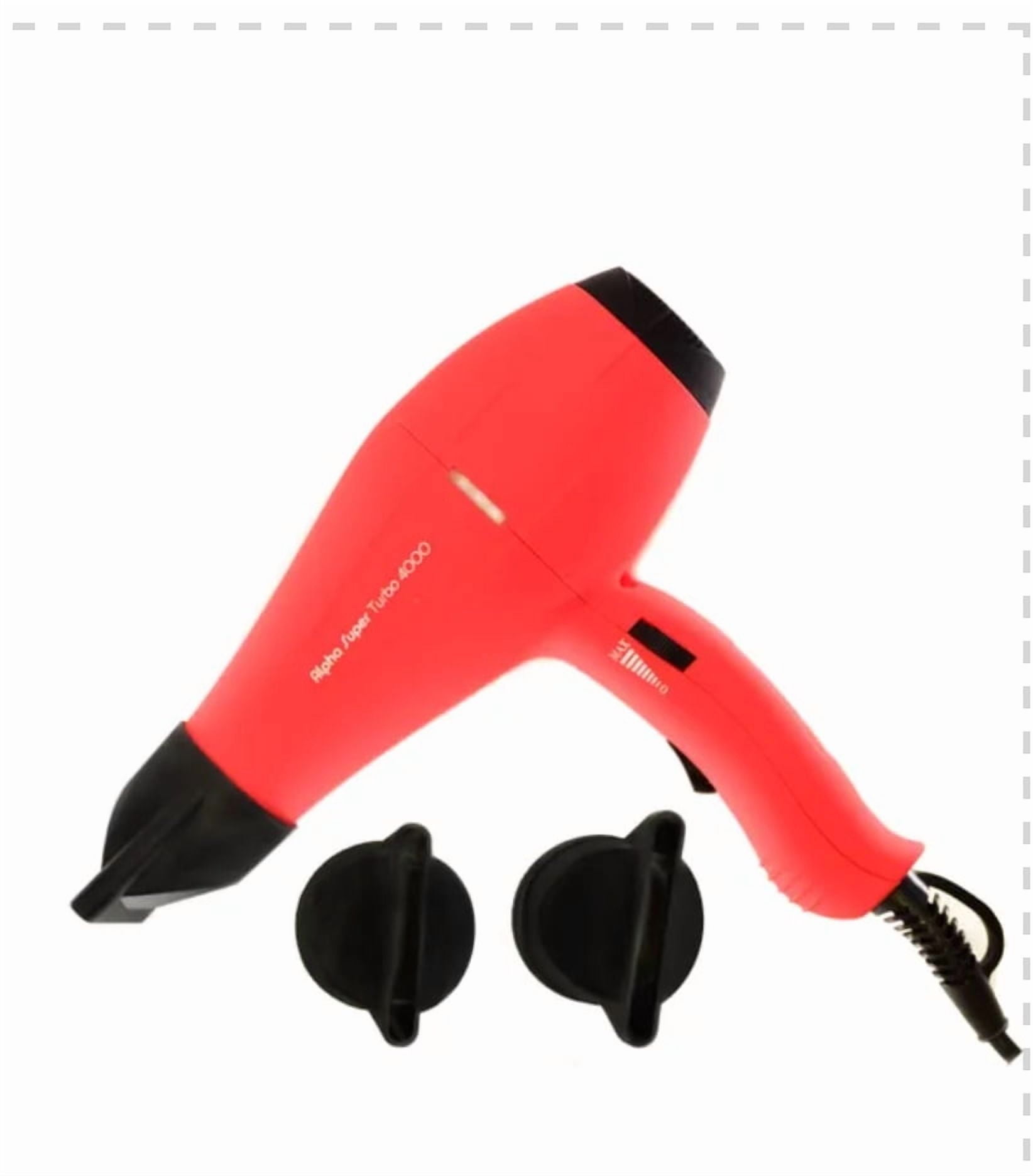 Hair Dryer Super Turbo 4000 Red Watt 2300 ALPHA NEW YORK