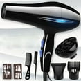 thumbnail image 1 of Hair Dryer With Diffuser,Lightweight Travel Hairdryer For Normal & Curly Hair Includes Volume Styling Nozzle, 1 of 8