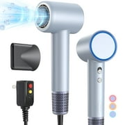 Hair Dryer, 110000 RPM Ionic Travel Blow Dryer Hair Care Fast Drying Fathers Day Gifts for Women Men, Blue